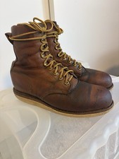VTG 1997 Chippewa 21001 Made in USA Packer 6” Field Boots Size 8D STEEL TOE