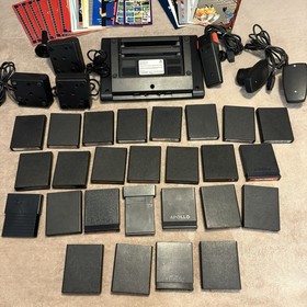 Atari 7800 Prosystem Console Controllers Games Charger Bundle UNTESTED FOR PARTS