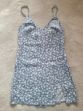 Reformation Marlowe Dress XS Blue Floral Slip Mini Sundress Boho NWT Cottagecore