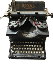 1916 Vintage Royal Typewriter Quad Beveled Glass thumbnail