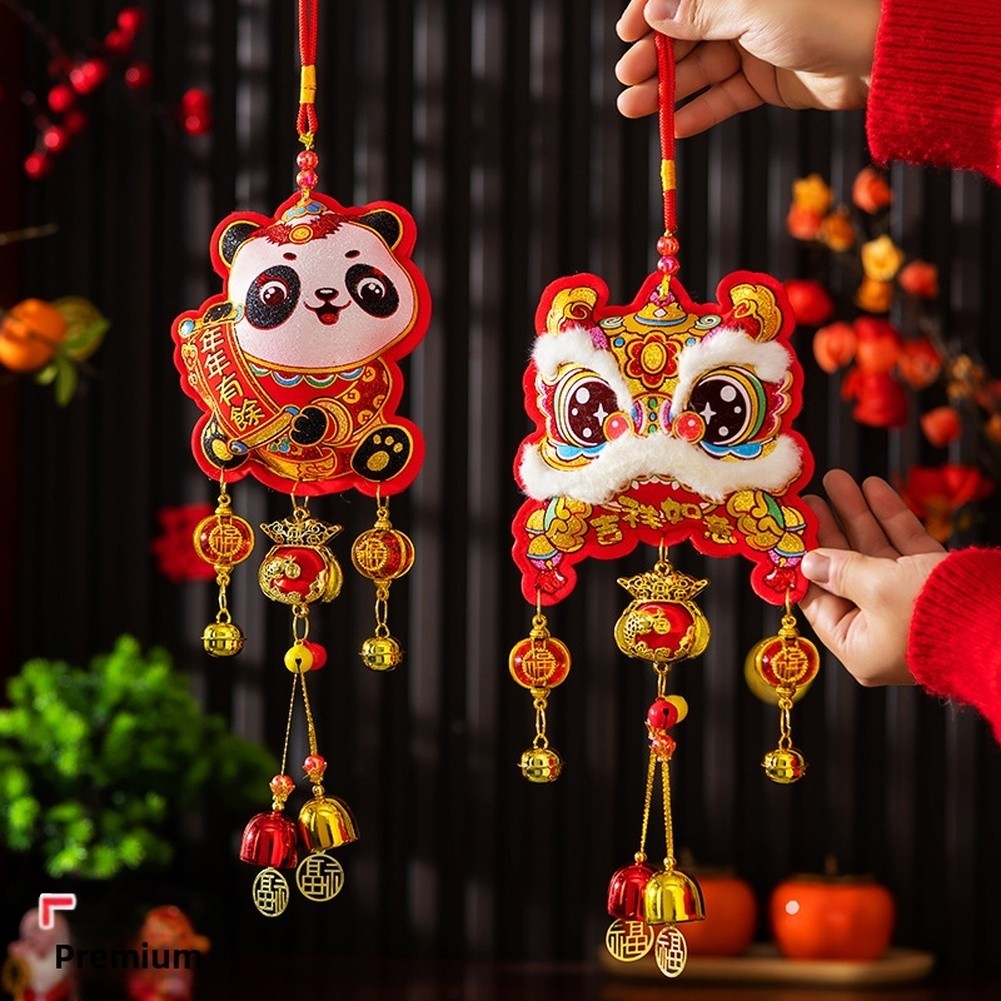 Chinese New Year 2026 Horse Decorations Lucky Lion Dance Fu