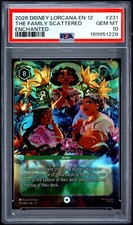 2026 DISNEY LORCANA EN 12-WILDS UNKNOWN ENCHANTED THE FAMILY SCATTERED PSA 10
