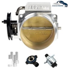 102mm Aluminum 4-bolt Throttle Body Tps Iac For Gm Gen Iii Ls1 Ls2 Ls6 Ls7 Lsx