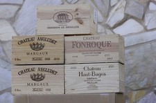 2 x Weinkiste Holz für je 6 Flaschen - Kisten sind leer