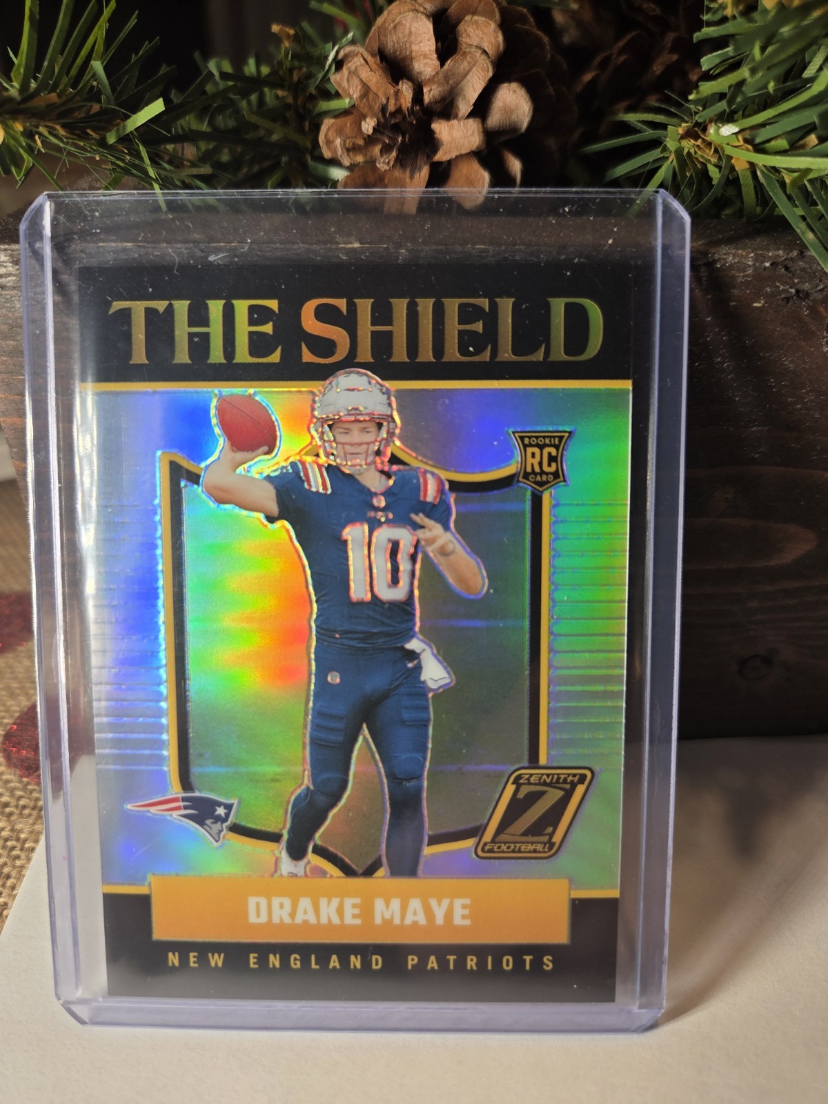 2024 Panini Zenith CASE HIT - THE SHIELD Drake Maye #3 #Patriots (RC, SSP)