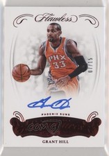 2017-18 Panini Flawless Excellence Signatures Ruby 7/15 Grant Hill Auto HOF 00et