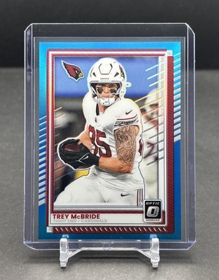2025 PANINI DONRUSS OPTIC NFL #74 Trey McBride Cardinals Aqua Prizm /349