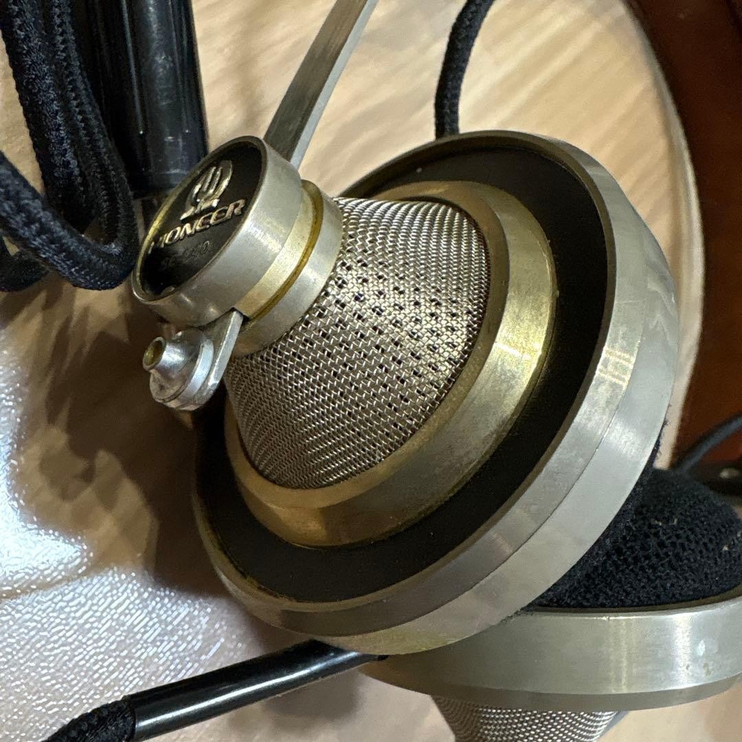 Casque Hi-Fi Stéréo Pioneer SE-L40 Vintage Cuir Laiton avec Etui Manuel
