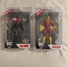 MCFARLANE DC DIRECT PAGE PUNCHERS SHAZAM PLATINUM & RED HOOD PLATINUM BRAND NEW