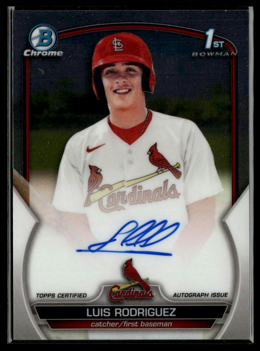 2021 Bowman Chrome #CPA-LR Luis Rodriguez Prospect Autographs