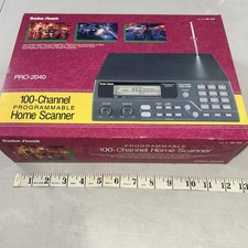 VINTAGE RADIO SHACK PRO-2040 100-CHANNEL PROGRAMMABLE HOME SCANNER ORIGINAL BOX
