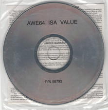 SoundBlaster AWE64 ISA Value Software Driver Install CD-ROM Windows 95 NT 1997