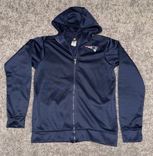 NWT New England Patriots Youth XL 18-20 Hooded Sweatshirt Full Zip Football NFL