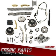 Timing Chain Kit VCT Selenoid Actuator Gear & Water Pump For GM Ecotec 2.4L 2.0L