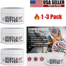 1-3P Hustle Butter Tattoo Aftercare 5oz Tattoo Balm Heals and Protects Tattoos