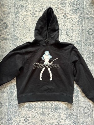 MISBHV ''Misbehave'' Anime Girl Hoodie Black - Size L (Fits like Medium) - Rare