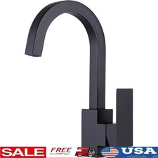 Durable Metal Kitchen Faucet Single Handle Hot Cold Water 360 Swivel Aerator New