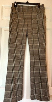 SOHO Pants Pull On Plaid Stretchy Size Womens M