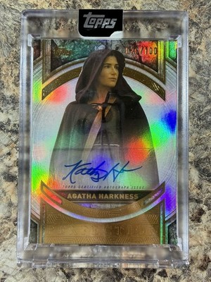 2025 Topps Marvel The Collector Agatha Harkness Kathryn Hahn Auto /100 #MP-KH