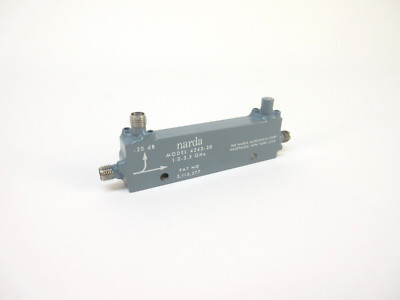 Narda 4243-20 Directional Coupler, 1 to 3.5 GHz, 20 dB, SMA (f)