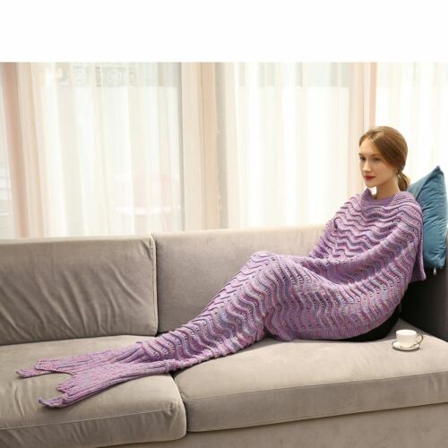 Coperta coda di sirena per adolescenti bambini adulti super morbida divano letto coperta camera - Foto 22 di 22