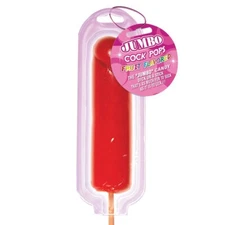 Candy Strawberry Jumbo Penis Pop 6 inches on a stick  9.80 onces of fun