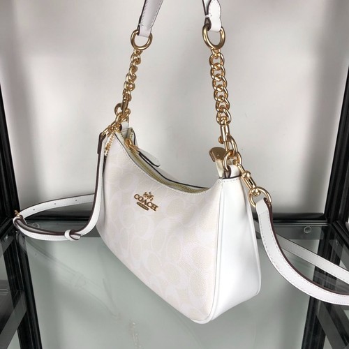 Coach Teri 2-Way Shoulder Bag CA548 Signature Canvas White Women Outlet New - 第 4/9 張圖片