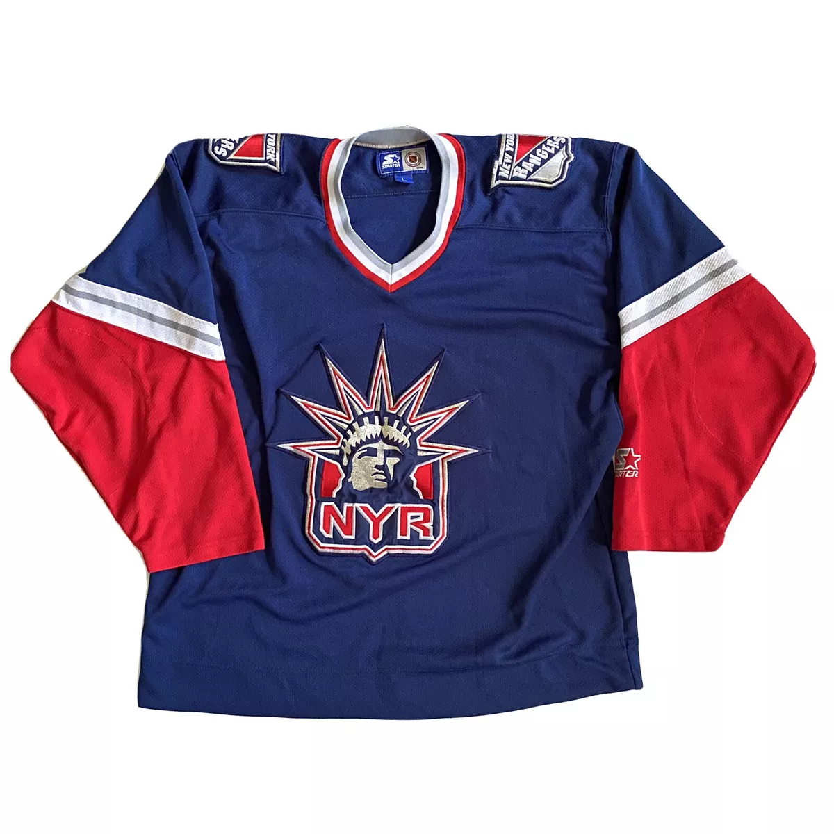 Rangers statue sales of liberty jersey