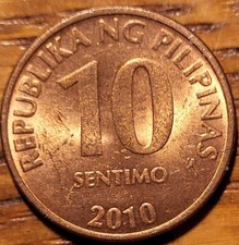 2010 Philippines  10 Sentimo  Coin   N251