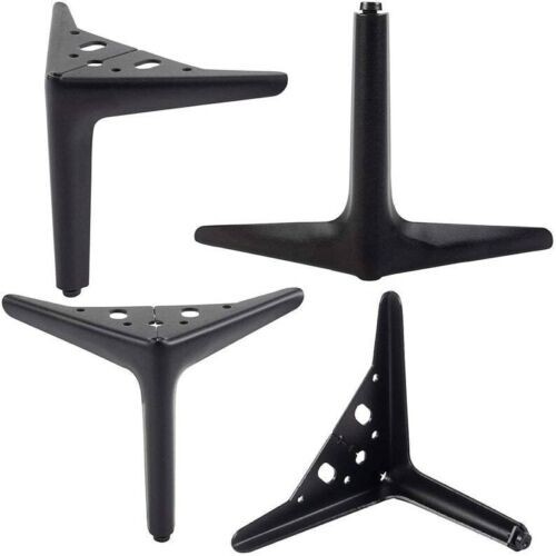 4X Metal Furniture Legs Modern Triangle Replacement Feet For Bed Sofa Cabinet - Picture 4 of 9
