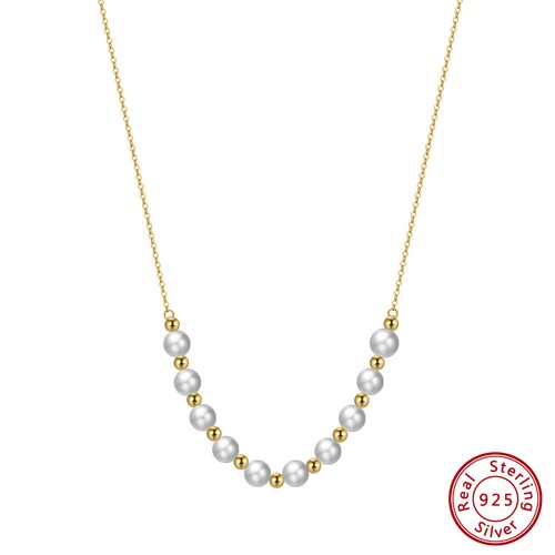 BENIAMINO Damen Halskette 925er Sterling Silber Süßwasser Perle AAA Collier OVP - Picture 2 of 5