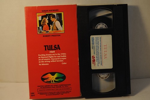 Tulsa, Susan Hayward, Robert Preston, Adventure movie, VHS tapes - Picture 2 of 3