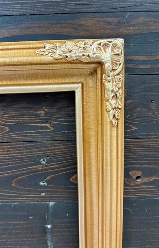 11 x 14 In Stock - Ready to Ship, Ornate wood picture frame, light gold - Picture 4 of 10
