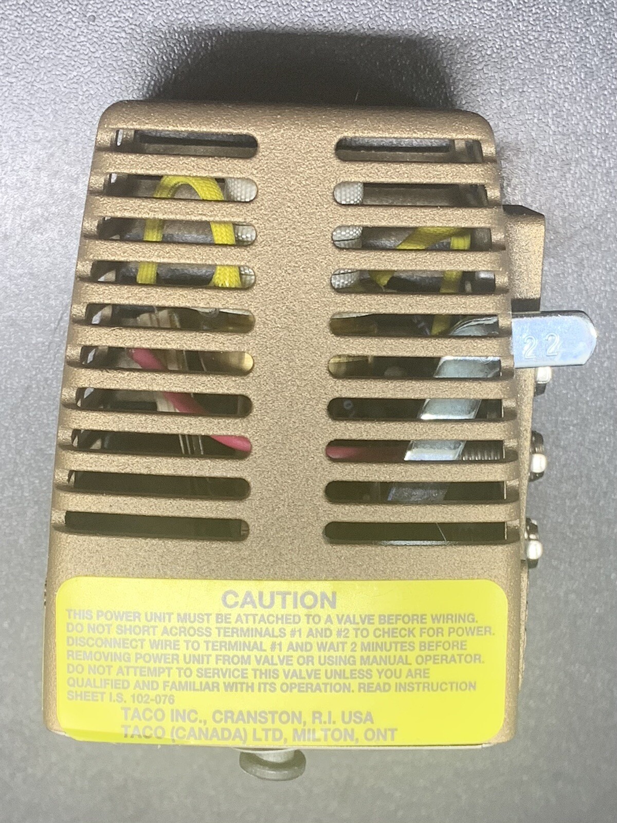 Taco Comfort Solutions Made Easy Boiler Replacement Power Head, Zone