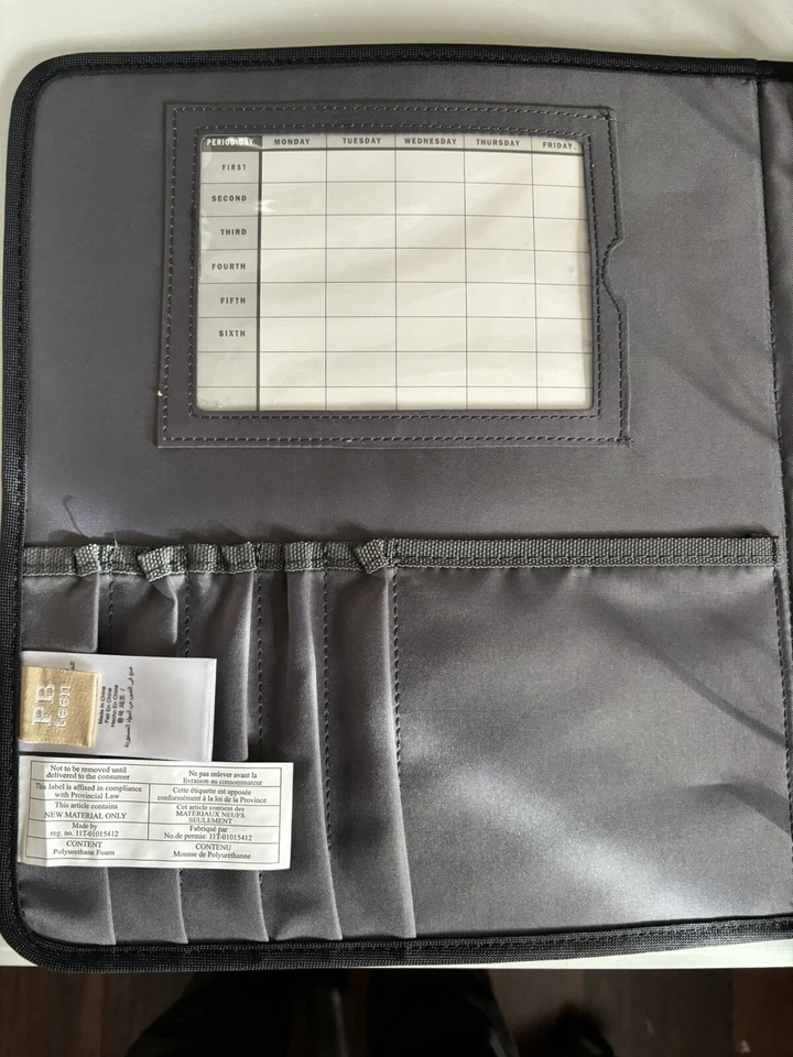 Carpeta para cuaderno Pottery Barn Teen píxeles de neón nueva carpeta de 3 anillas Foto 4 de 4