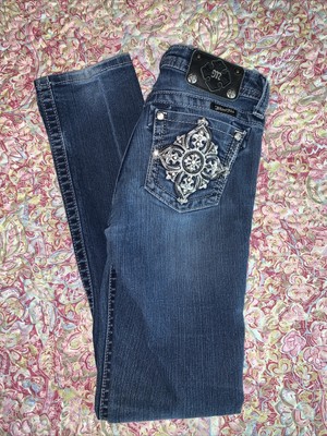 Miss Me Skinny Blue Denim Jeans Big 