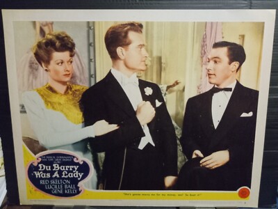 Lobby Card 1943 DU BARRY WAS A LADY Lucille Ball Gene Kelly R Skelton MGM