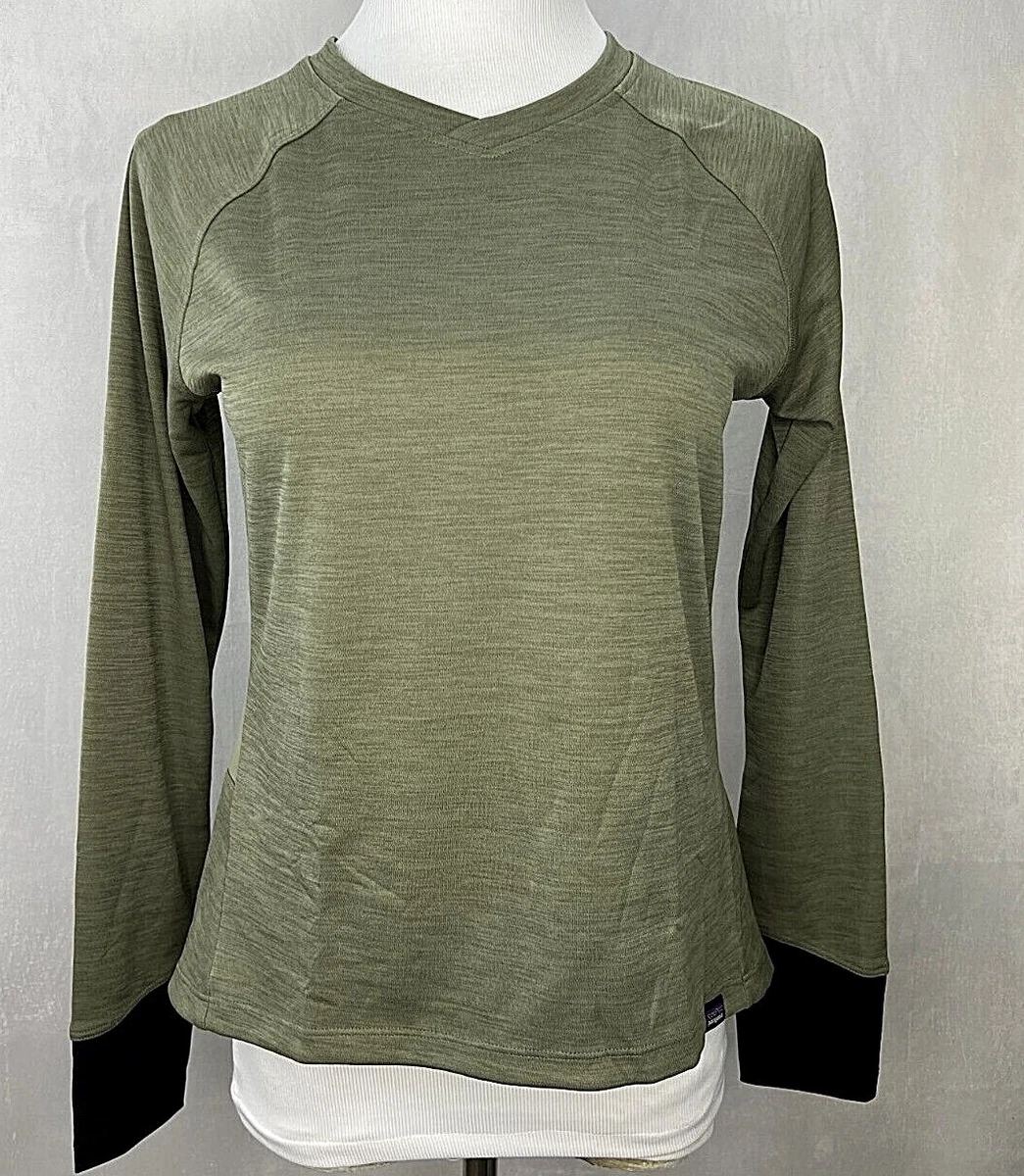 Patagonia Dirt Craft Lg Sleeve Mountain Bike Jersey Women s NWT Garden Green SMA