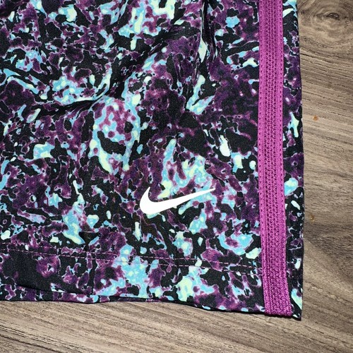 Nike Dri-Fit Shorts Youth Kids Medium Unisex Purple Black Blue FV0275-503 NWT - Picture 2 of 5