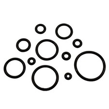 PAIR-Replacement Silicone Black O Rings For Ear Plugs/Tapers 06mm/2 Gauge