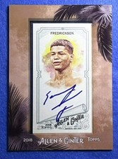2018 Topps Allen and Ginter Mini Framed Auto Sonny Fredrickson (Boxer) #MA-SF