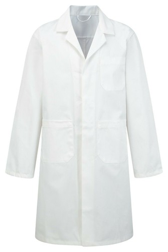 FORT BLUE CASTLE WHITE KIDS CHILDS SCHOOL ART SCIENCE LAB OVERALL COAT AGE 5-12 - Picture 4 of 9