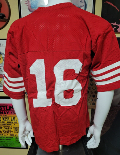 Vintage 80er Jahre San Francisco 49ers Fußballtrikot XL Champion Joe Montana schön - Bild 4 von 6
