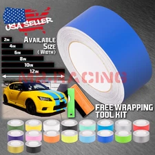Matte Color Racing Stripes Vinyl Wrap Decal For Scion TC Sticker 25FT / 50FT