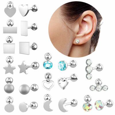Medizinische Ohrstecker Parr Ohrring Gesundheitsstecker 316L Schraubverschluss