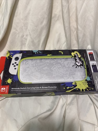 Nintendo Switch Carrying Case & Screen Protector Splatoon 3 Edition - Picture 2 of 4