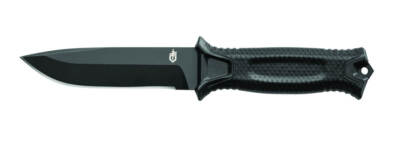 Gerber Strongarm Taschenmesser feststehende Klinge schwarzes Messer NEU