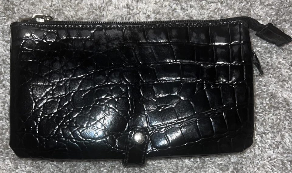 Cartera negra de gamuza sintética NINE WEST Foto 2 de 4