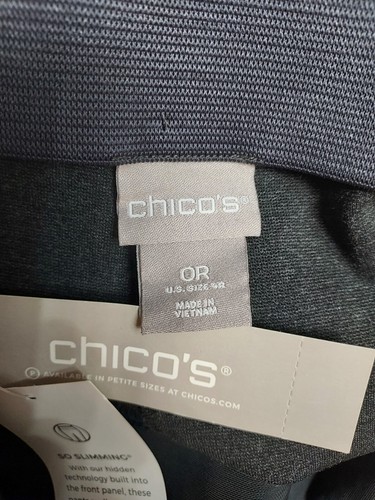 Pantaloni alla caviglia Chico's So Slimming Juliet grigio nuovi con etichette😊 taglia 0R/4R SPEDIZIONE VELOCE 😊 - Foto 6 di 7