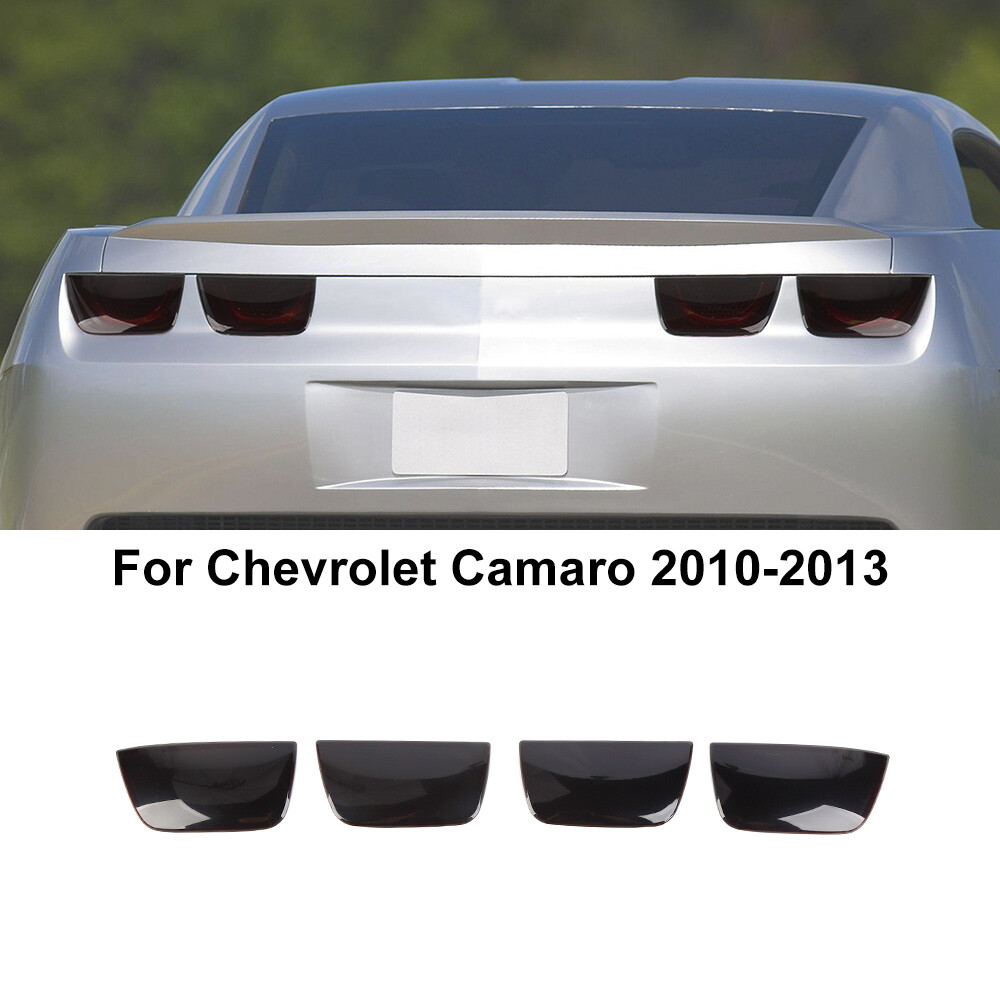 Smoked Black Rear Tail Light Lamp Cover Trims For Chevy